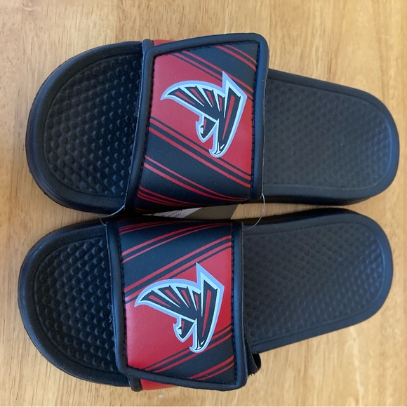 Atlanta Falcons Boys Unisex NFL Deluxe Foam Sport Slide Sandals Youth 11/12 NWT - Picture 7 of 12